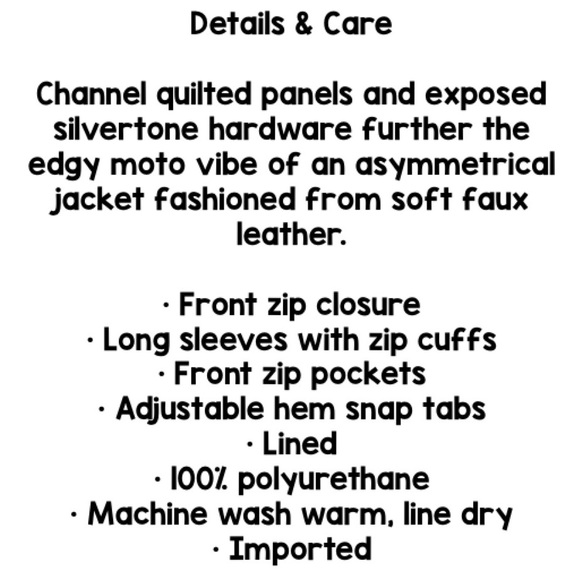 TOPSHOP Women's Black Polly Faux-Leather Biker Jacket Size 4 - Picture 10 of 10